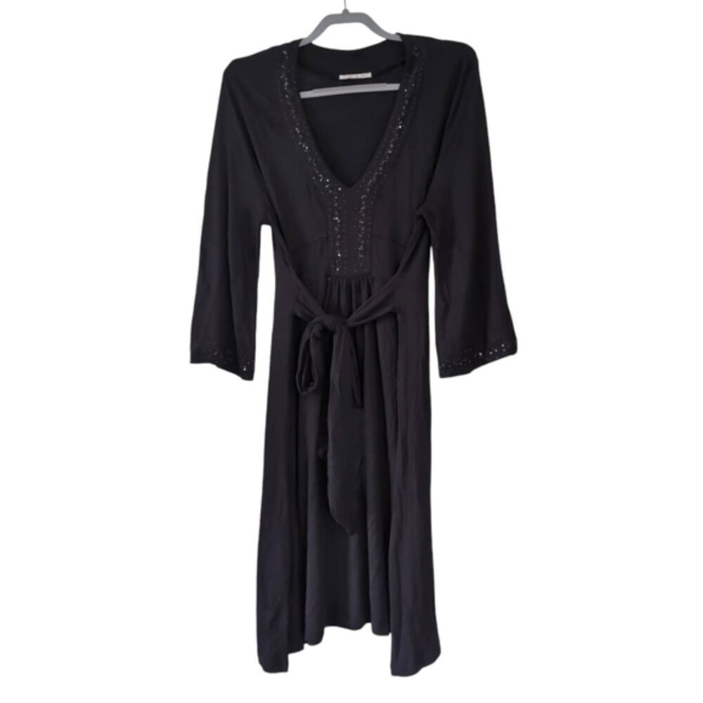 Mac & Jac Y2K 2000s 90s Whimsigoth Victorian Fairy Embellished Midi Dress L